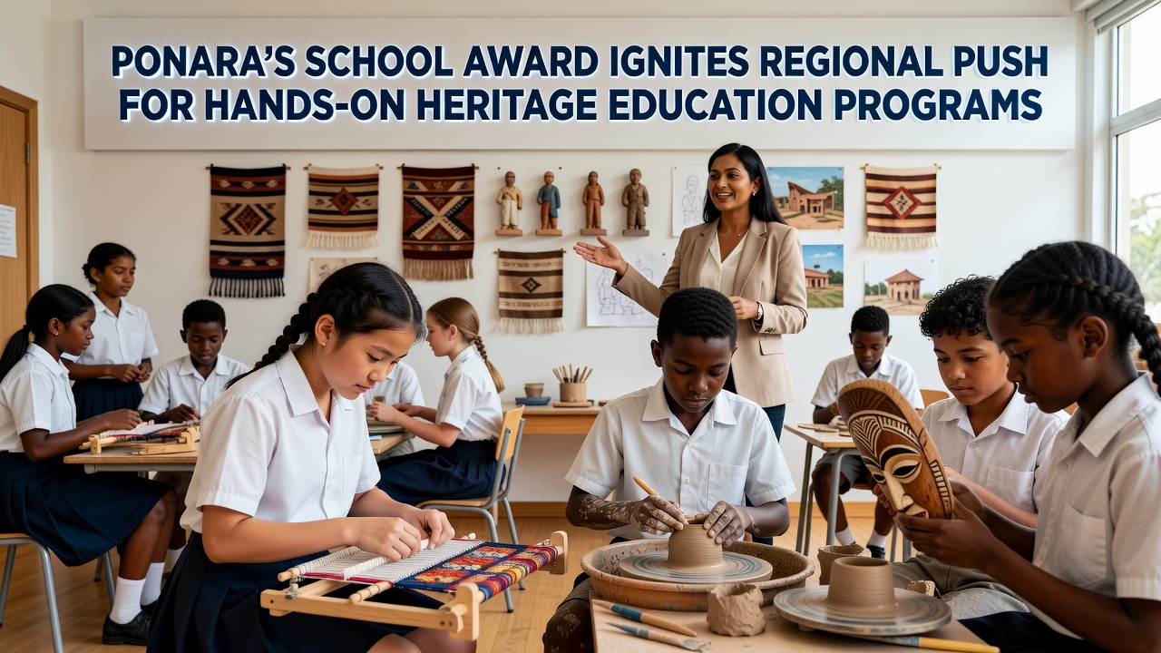Ponara's School Award Ignites Regional Push for Hands-On Heritage Education Programs